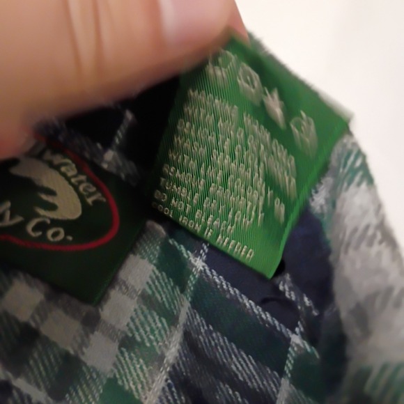 Stillwater Supply Co‎ Flannel Shirt Mens Medium Blue Green Plaid Pocket Outdoor - Picture 6 of 8